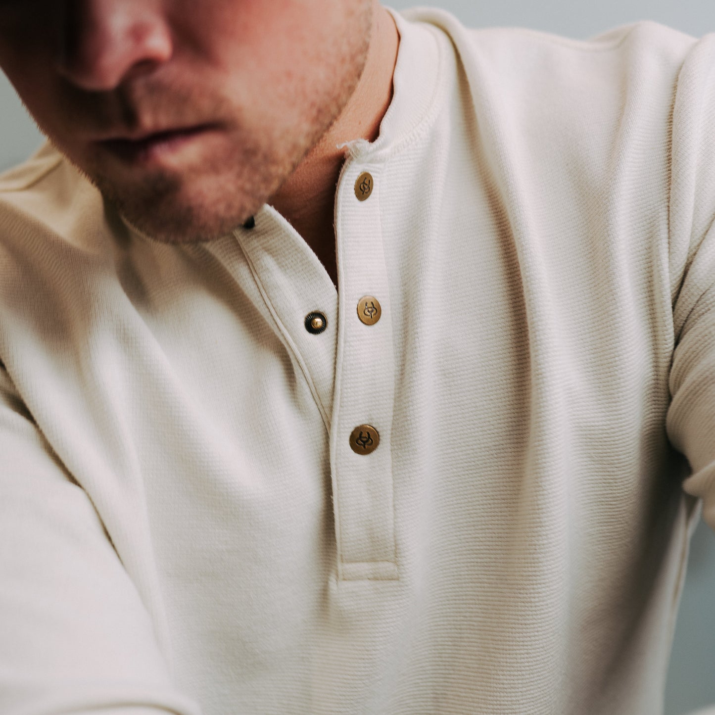 Woven Heritage Henley (Natural)