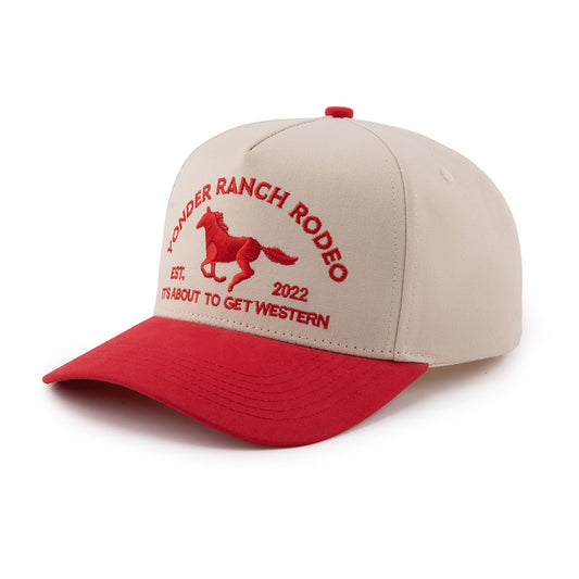 Red Western Snapback