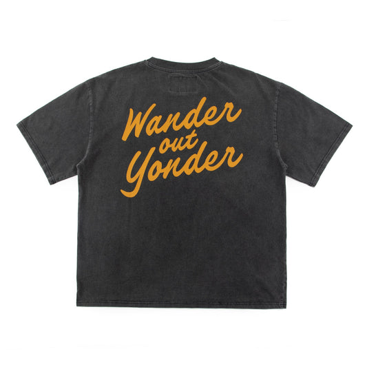 Wander Boxy Tee (Vintage Black)