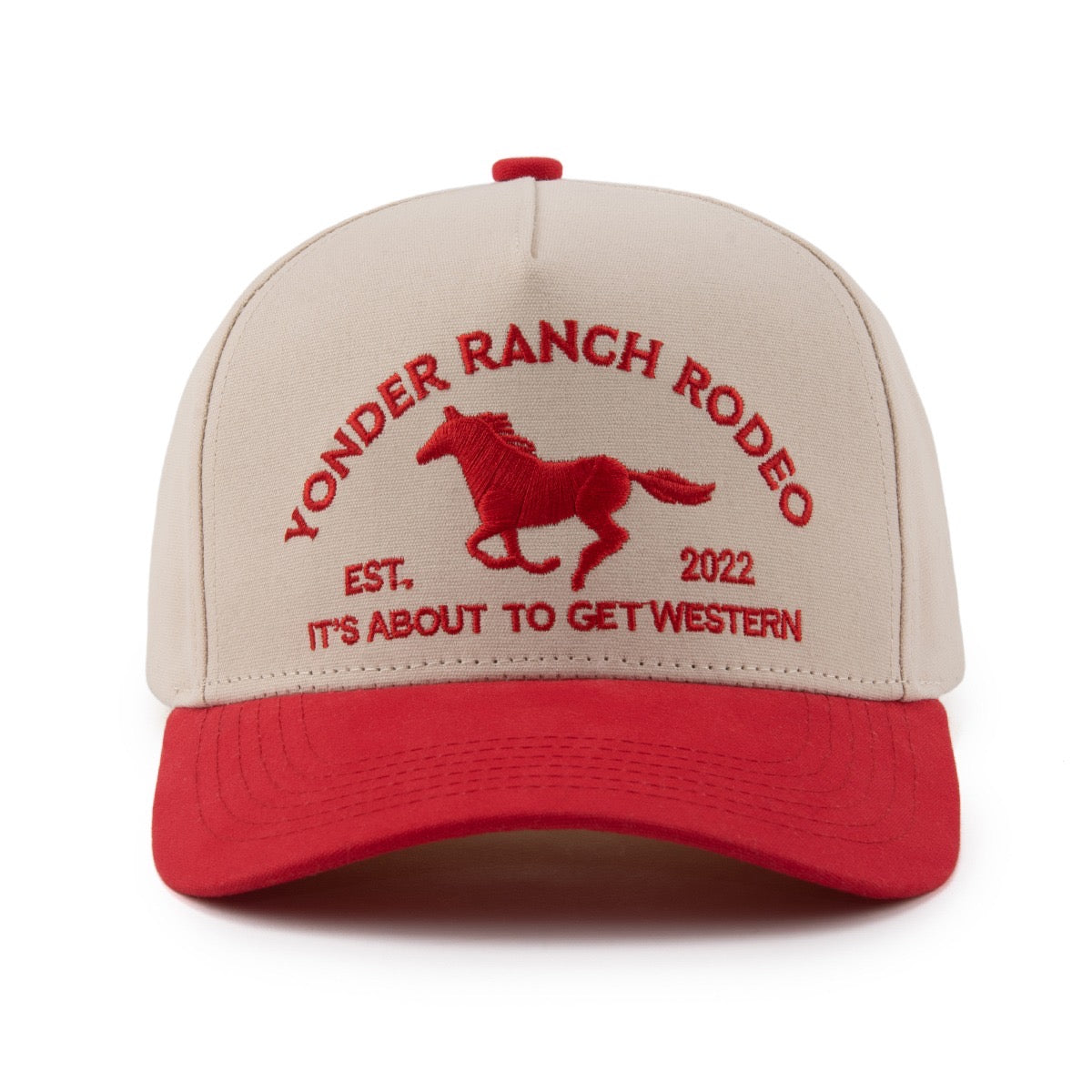 Red Western Snapback