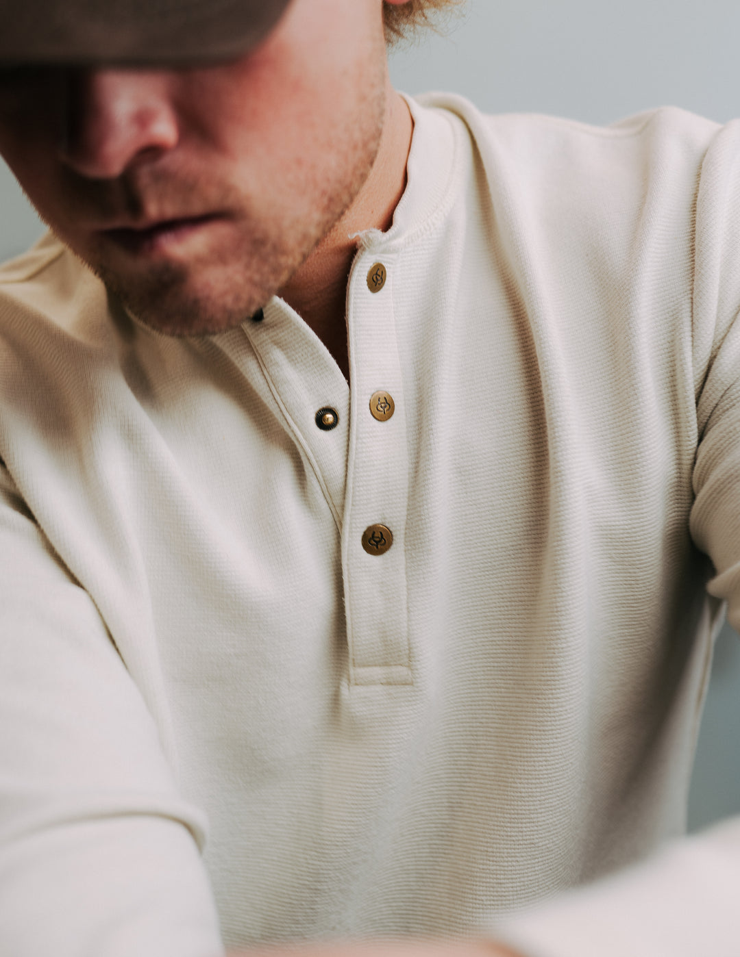 Woven Heritage Henley (Almond)