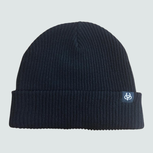 Black Woven Beanie