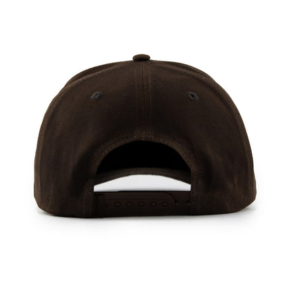 Brown Waxed SnapBack