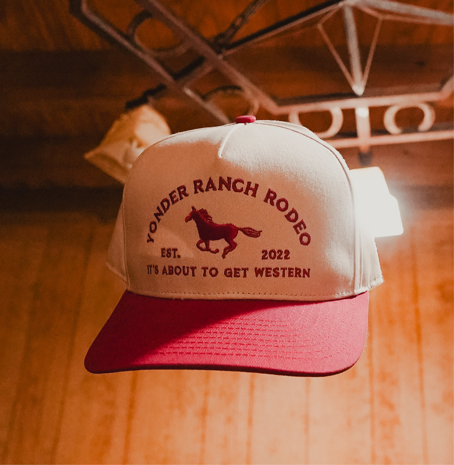 Red Western Snapback