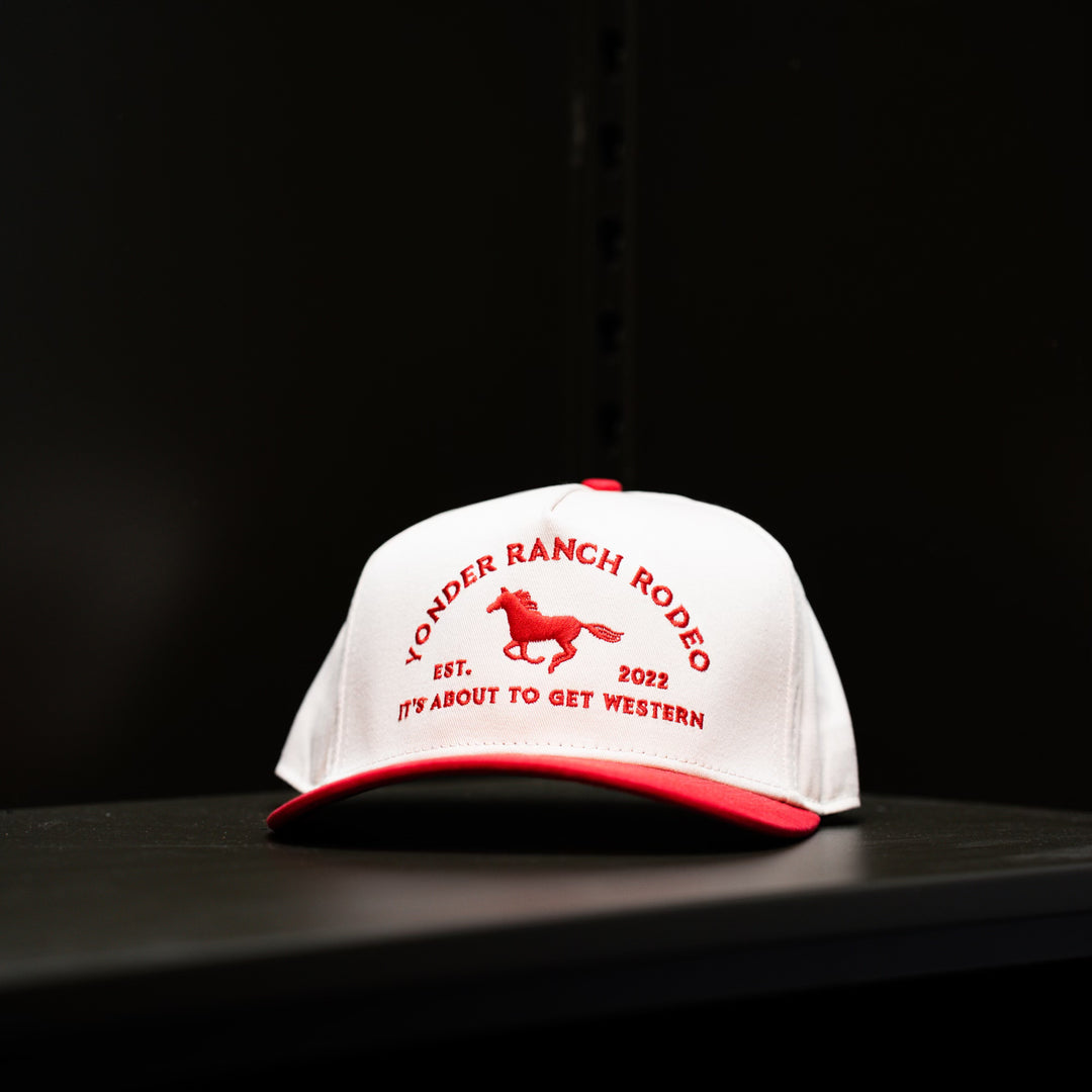 Red Western Snapback