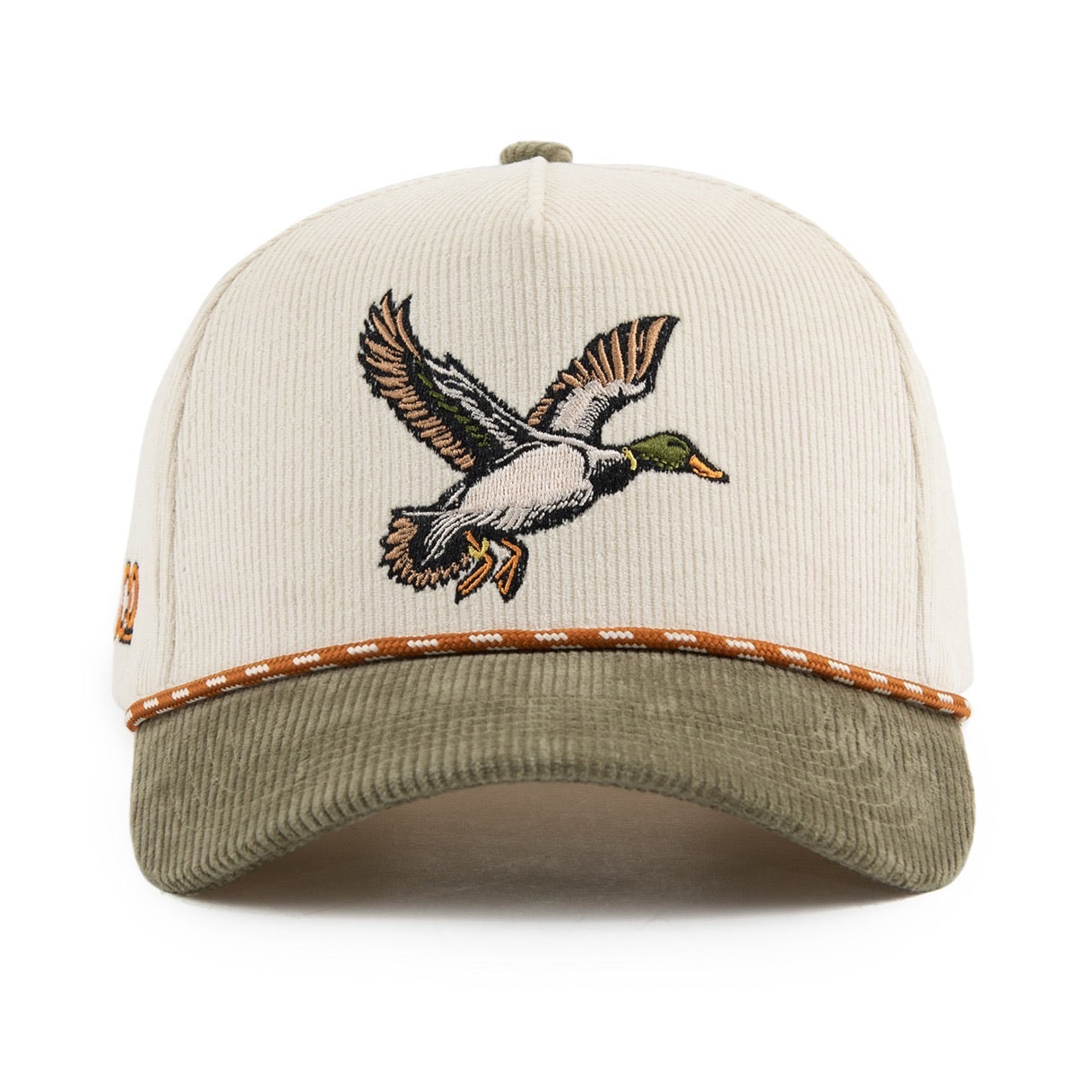 The Mallard Corduroy Duck Hat – Off-White & Green – Out Yonder Company