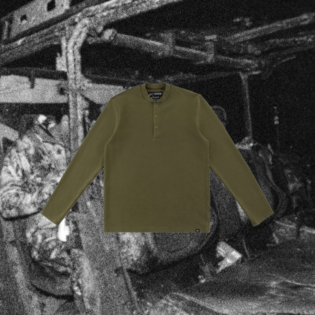 Woven Heritage Henley (Moss)